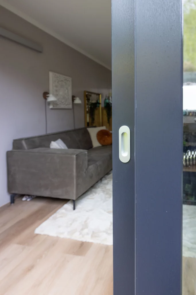Kunststof schuifpui detailfoto